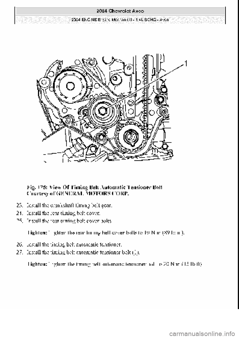 CHEVROLET AVEO 2002  Service Repair Manual 