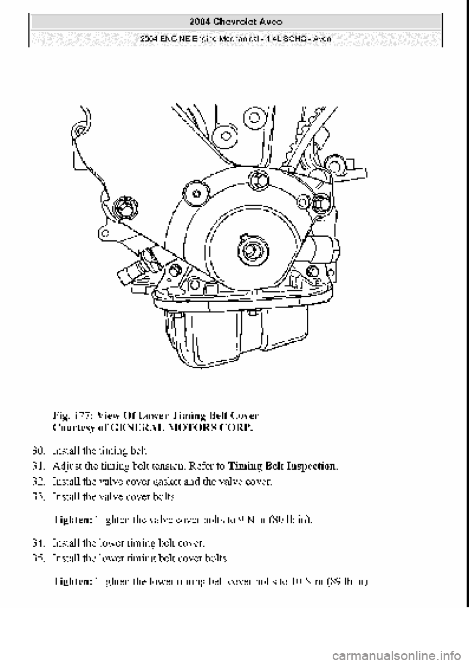 CHEVROLET AVEO 2002  Service Repair Manual 