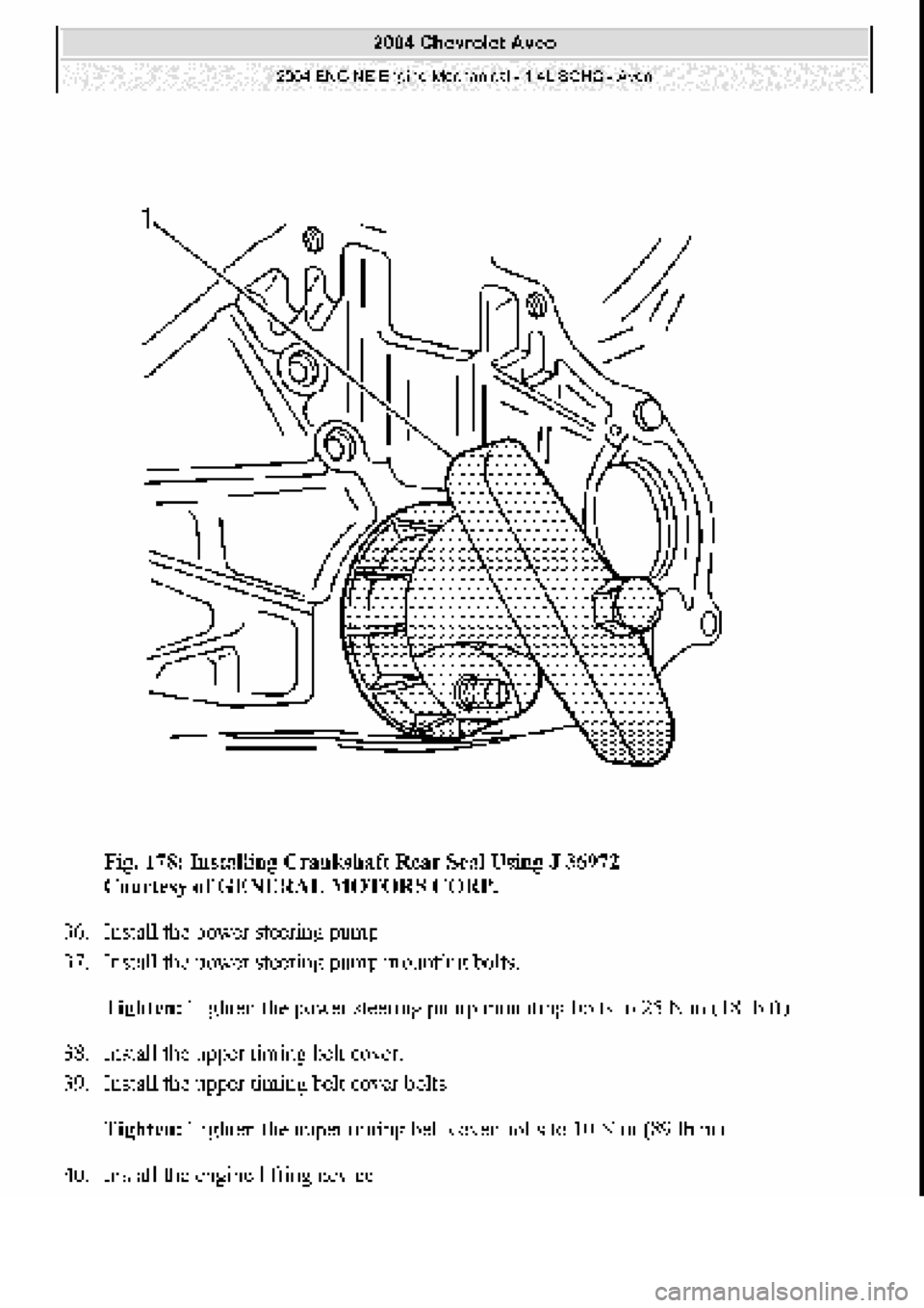 CHEVROLET AVEO 2002  Service Repair Manual 