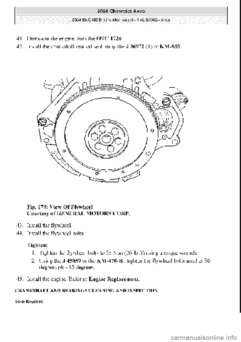 CHEVROLET AVEO 2002  Service Repair Manual 