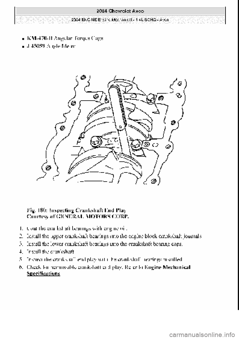 CHEVROLET AVEO 2002  Service Repair Manual 
