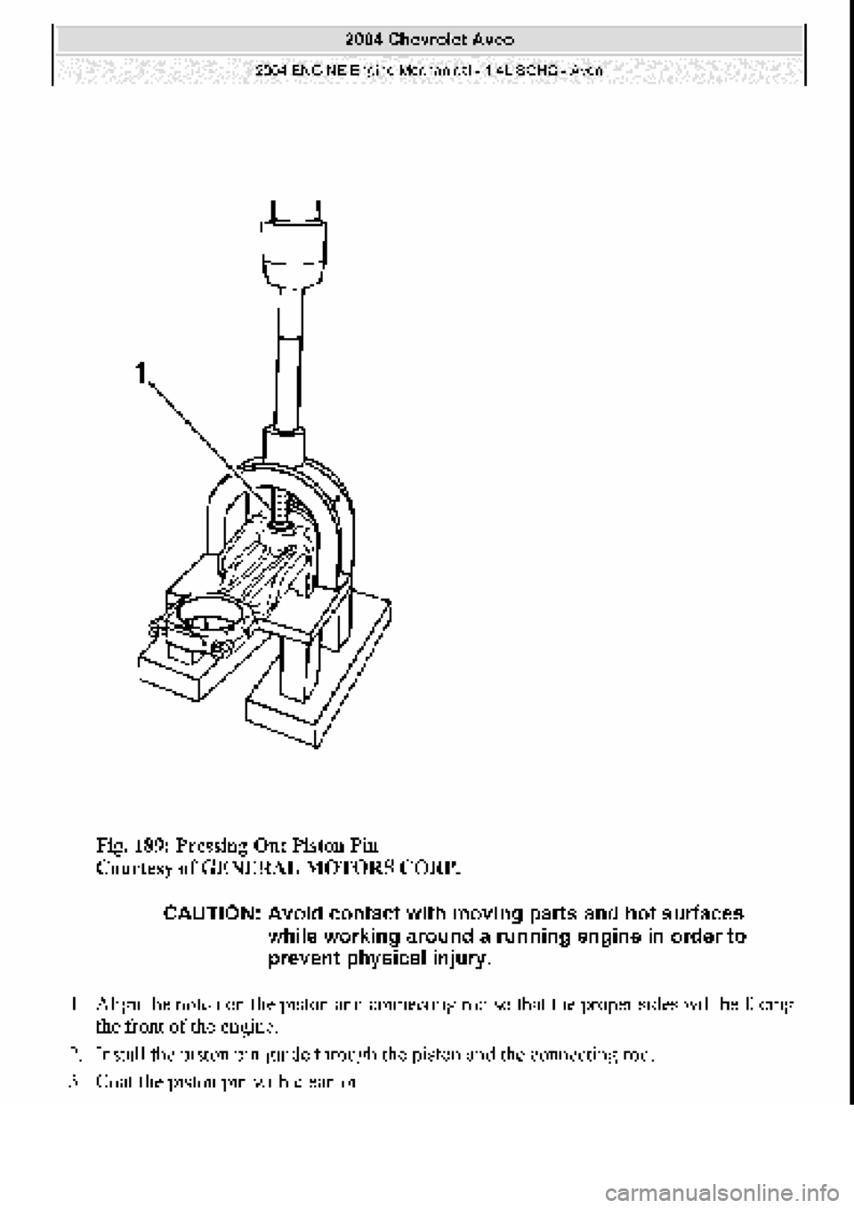 CHEVROLET AVEO 2002  Service Repair Manual 
