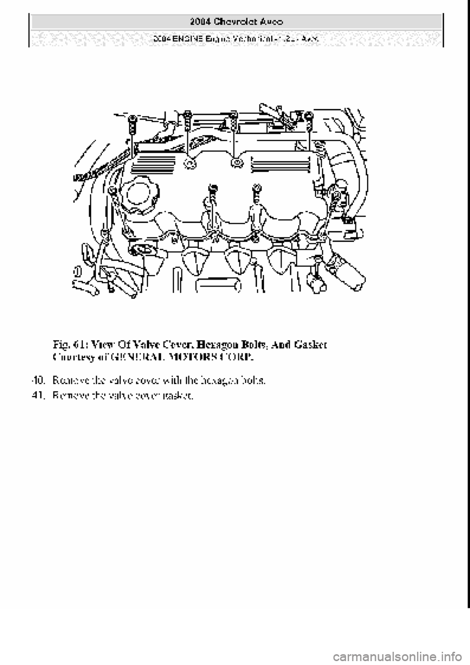 CHEVROLET AVEO 2002  Service Repair Manual 