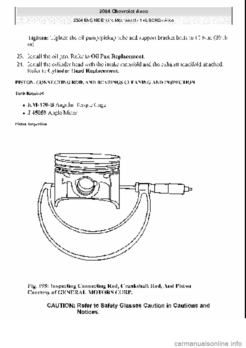 CHEVROLET AVEO 2002  Service Repair Manual 