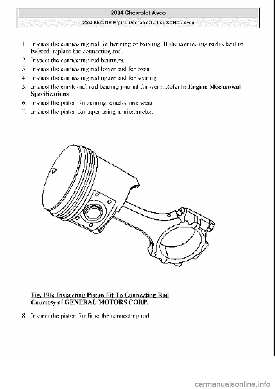 CHEVROLET AVEO 2002  Service Repair Manual 