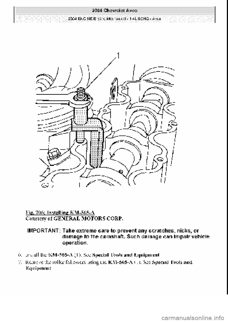 CHEVROLET AVEO 2002  Service Repair Manual 