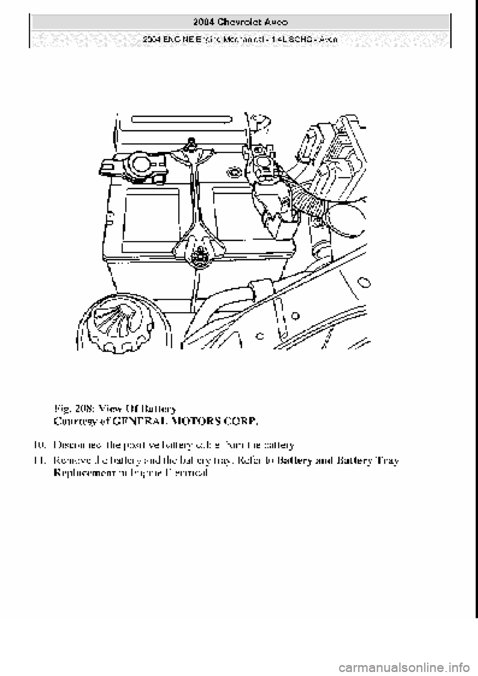 CHEVROLET AVEO 2002  Service Repair Manual 