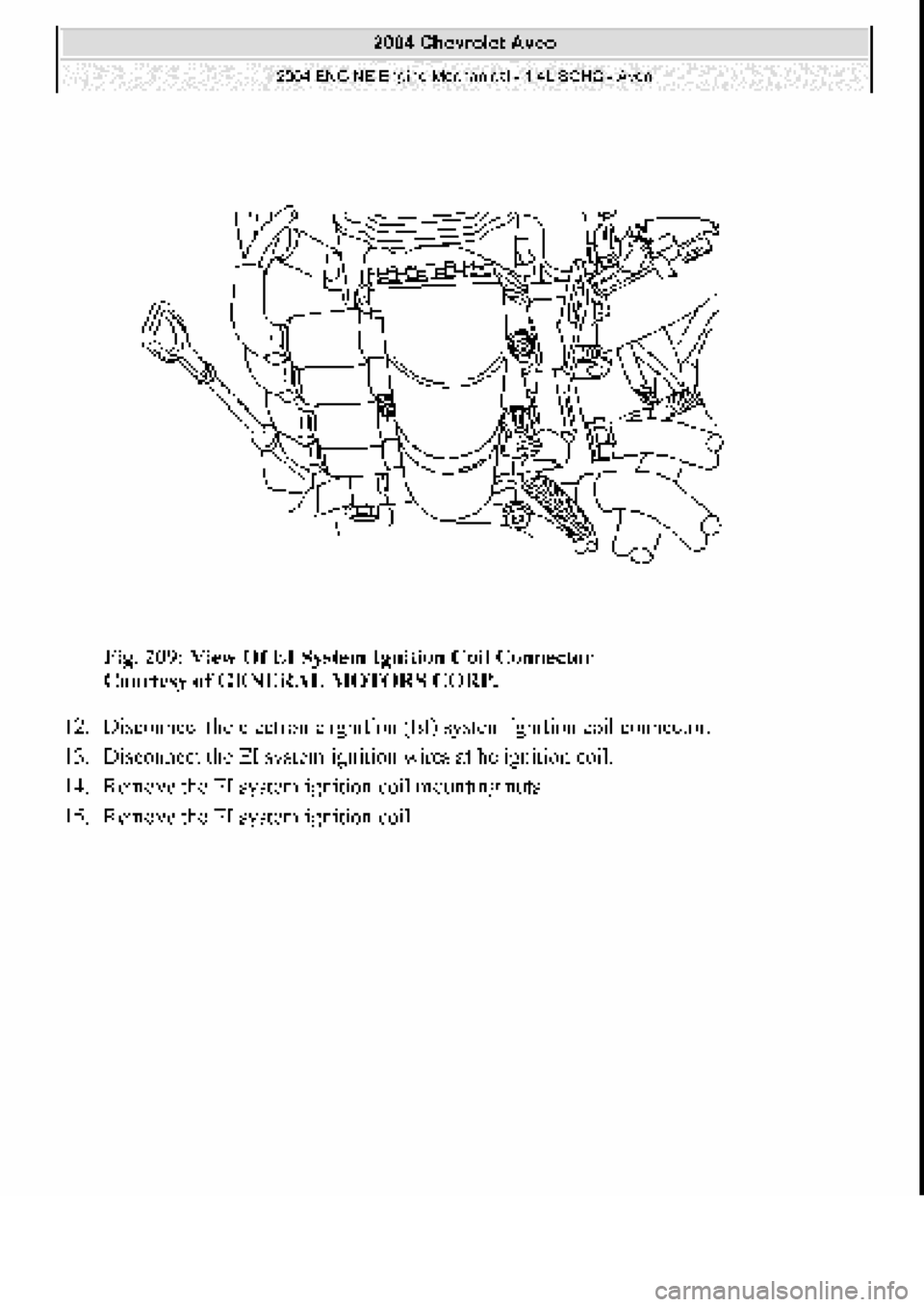 CHEVROLET AVEO 2002  Service Repair Manual 