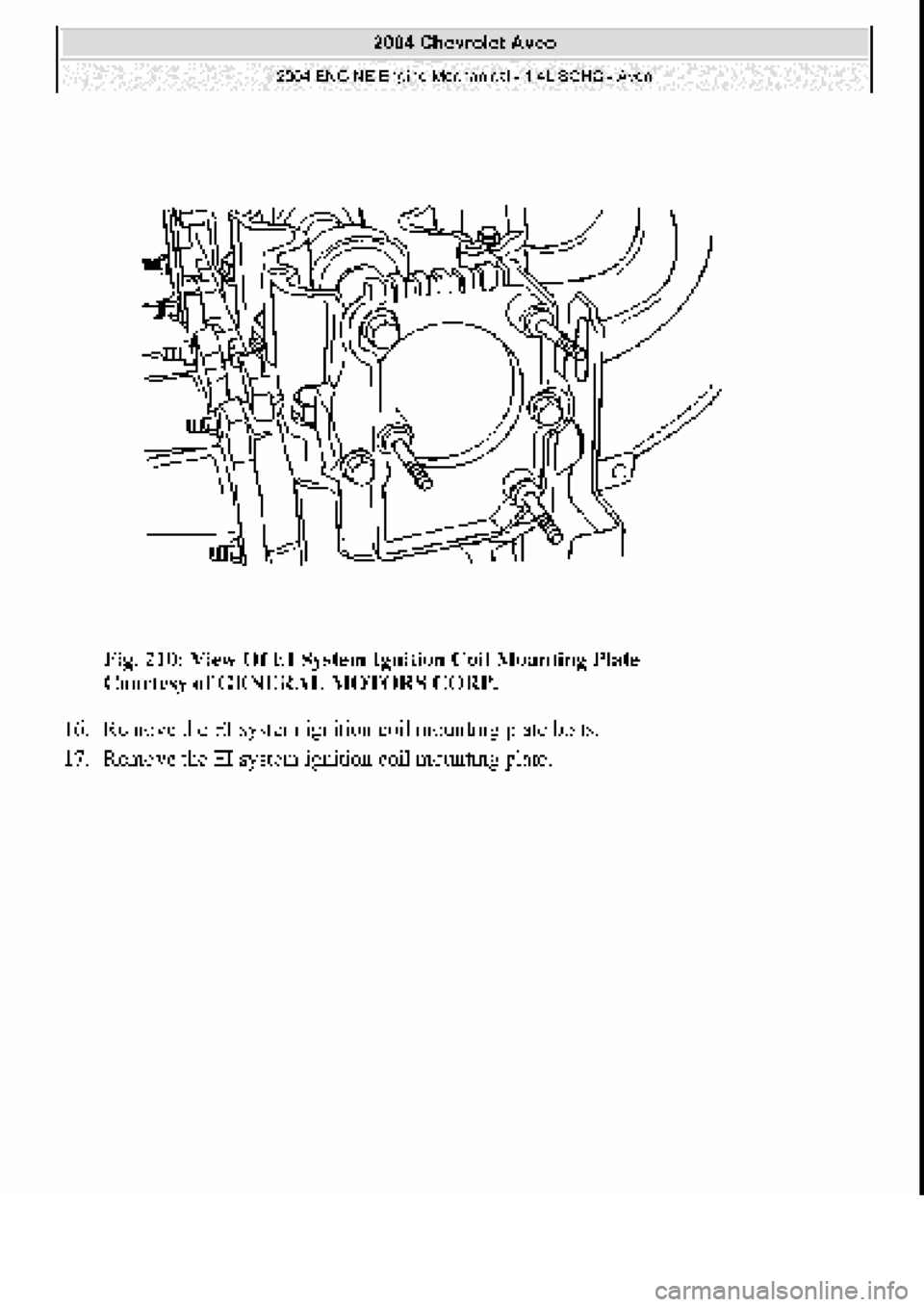 CHEVROLET AVEO 2002  Service Repair Manual 