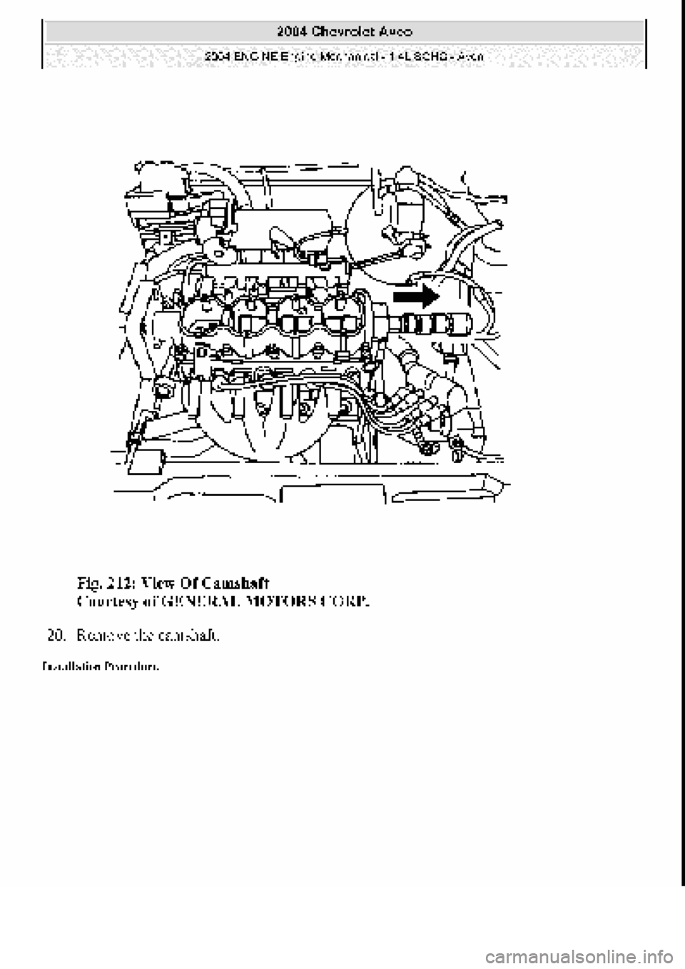 CHEVROLET AVEO 2002  Service Repair Manual 