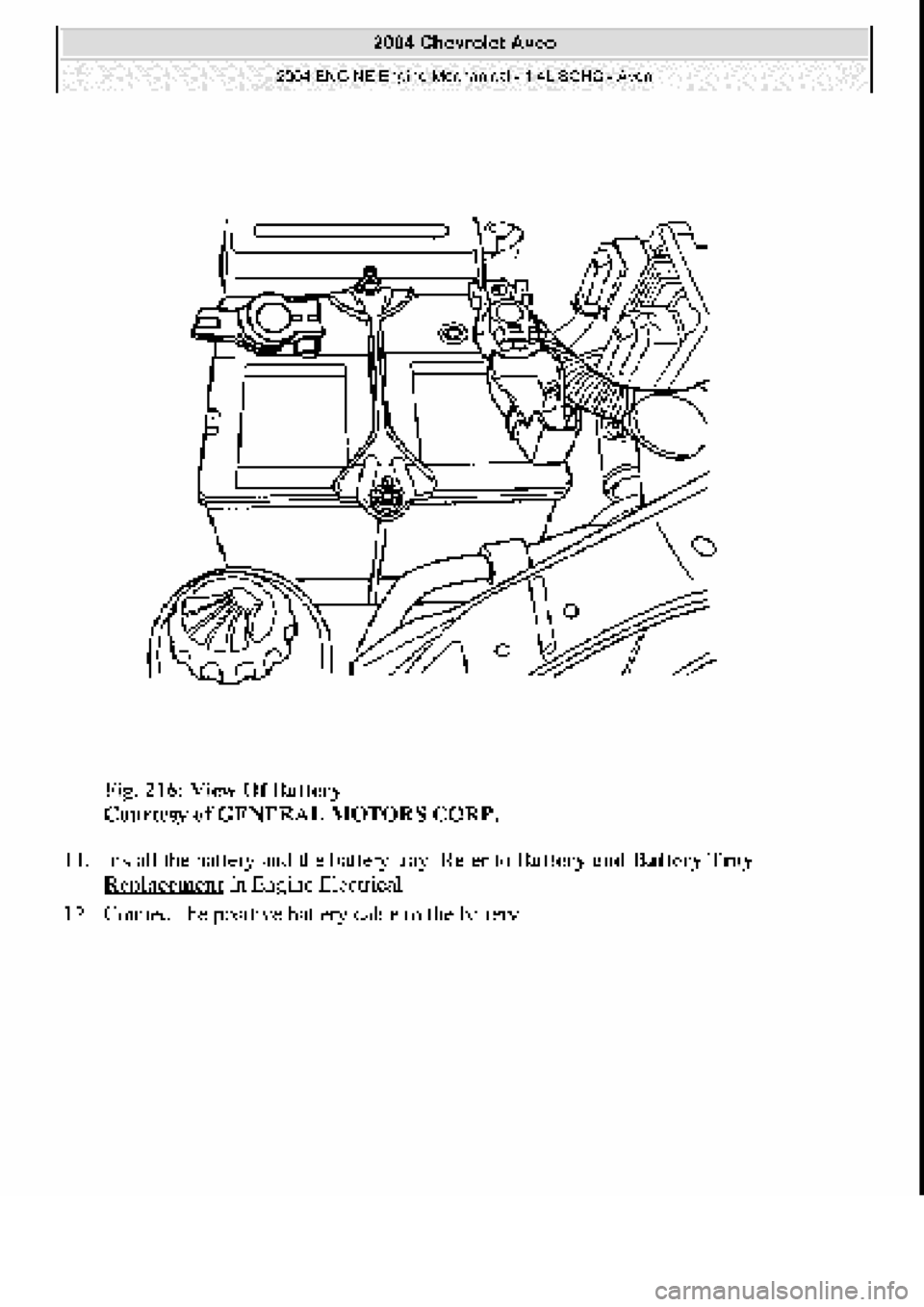 CHEVROLET AVEO 2002  Service Repair Manual 