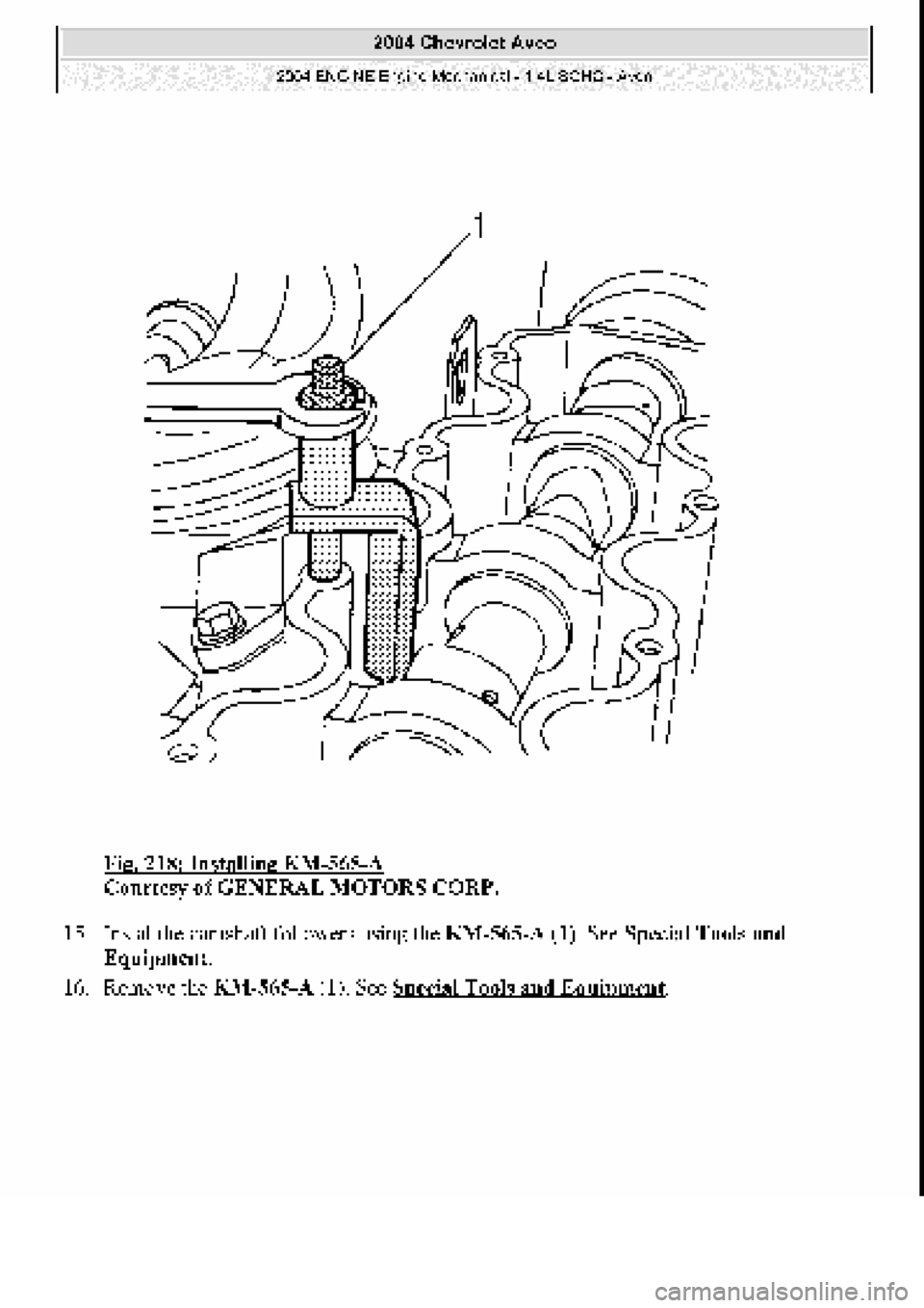 CHEVROLET AVEO 2002  Service Repair Manual 