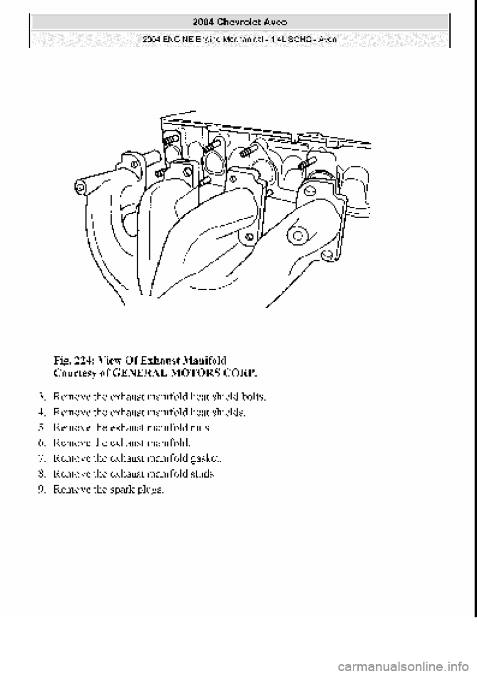 CHEVROLET AVEO 2002  Service Repair Manual 