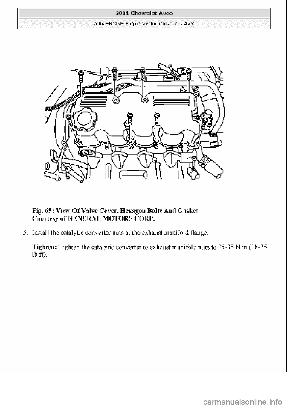 CHEVROLET AVEO 2002  Service Repair Manual 