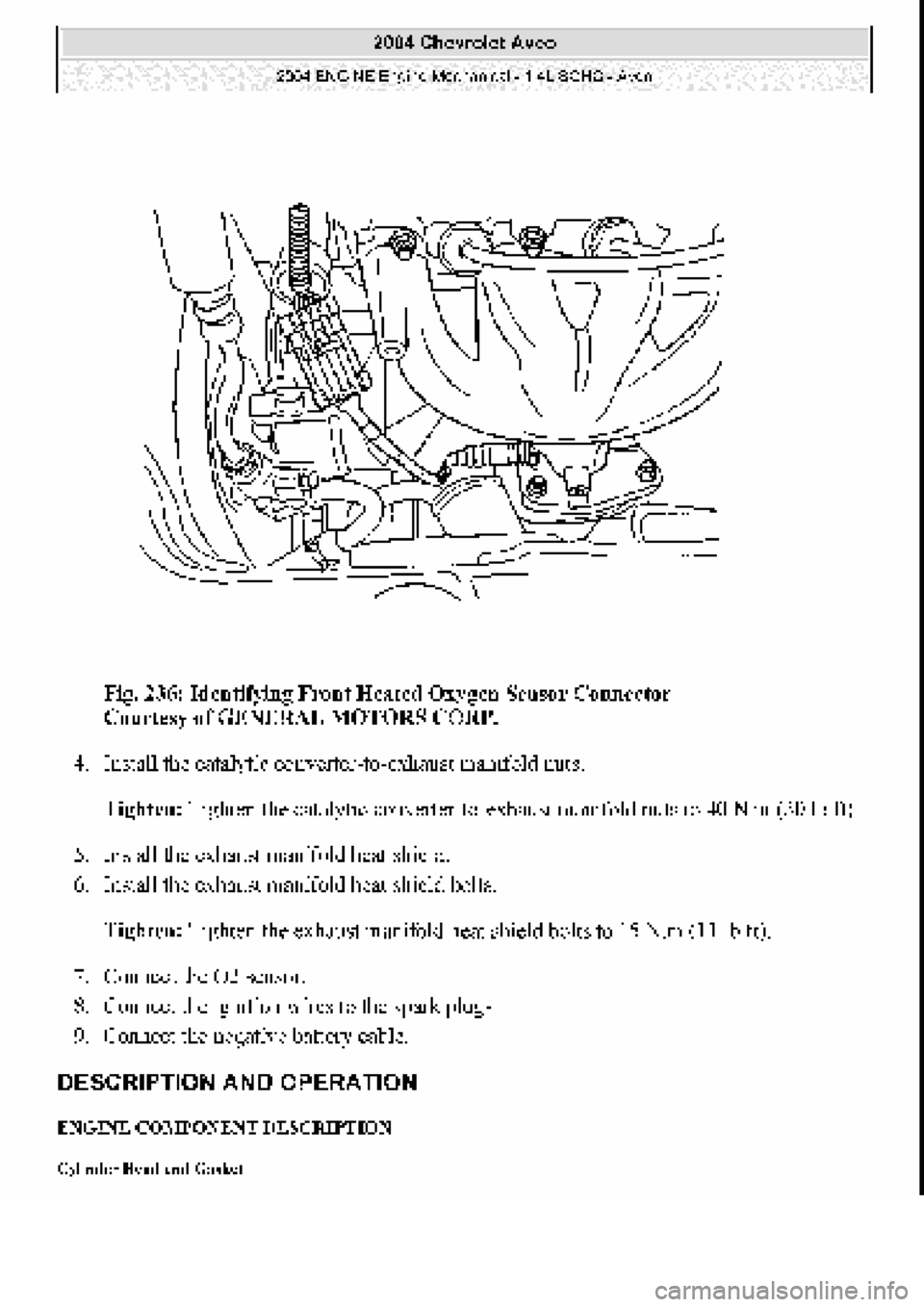 CHEVROLET AVEO 2002  Service Repair Manual 