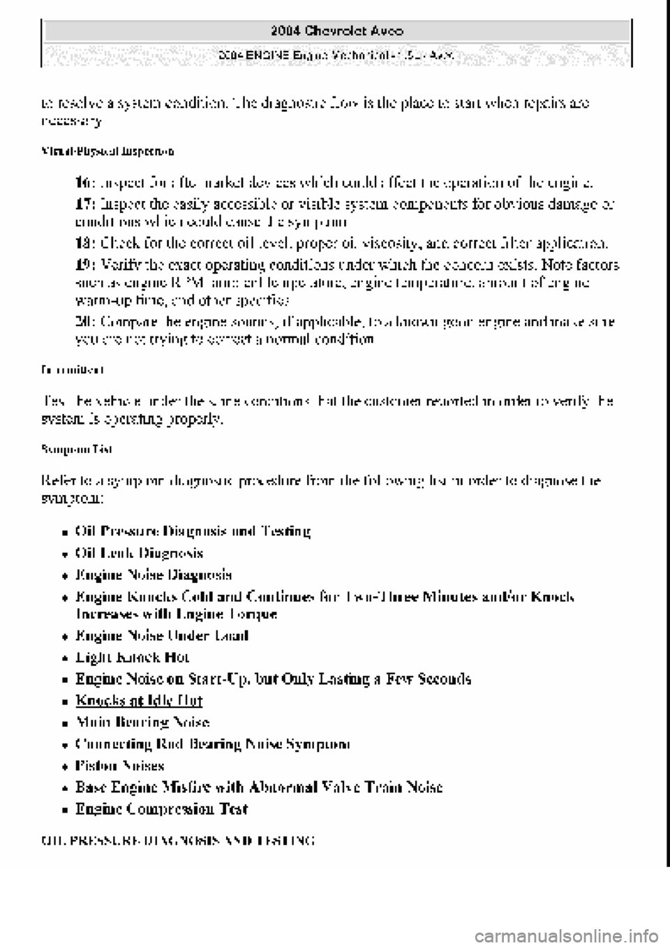CHEVROLET AVEO 2002  Service Repair Manual 