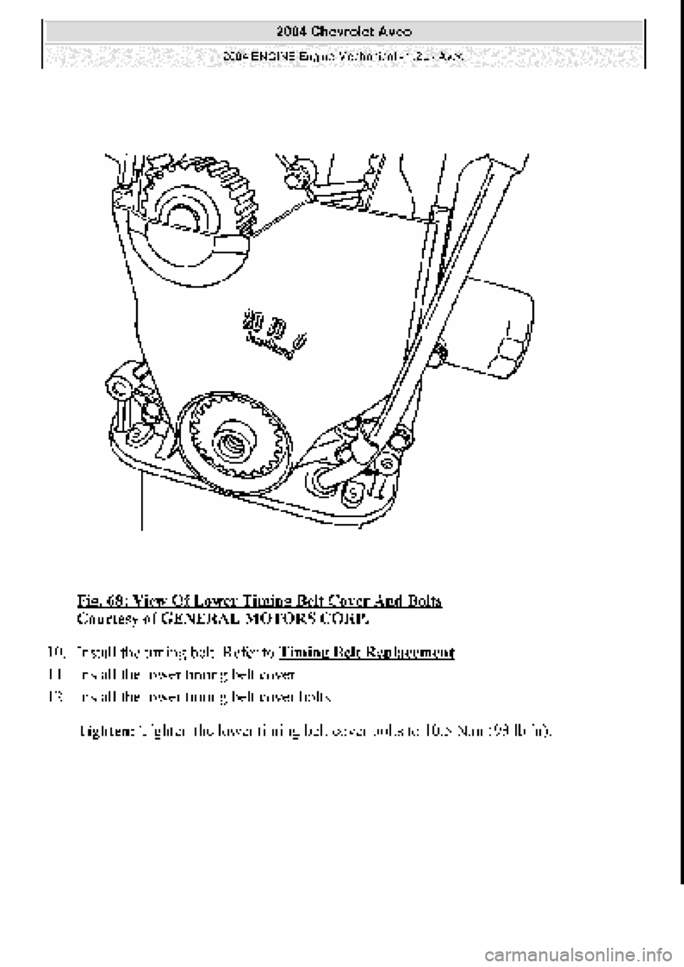 CHEVROLET AVEO 2002  Service Repair Manual 