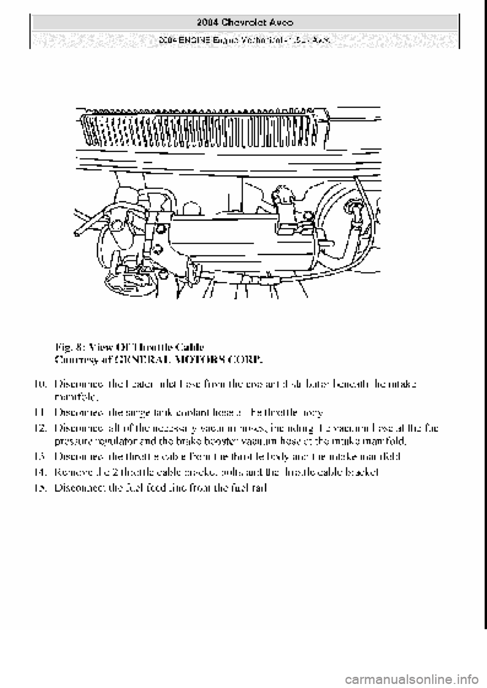 CHEVROLET AVEO 2002  Service Repair Manual 
