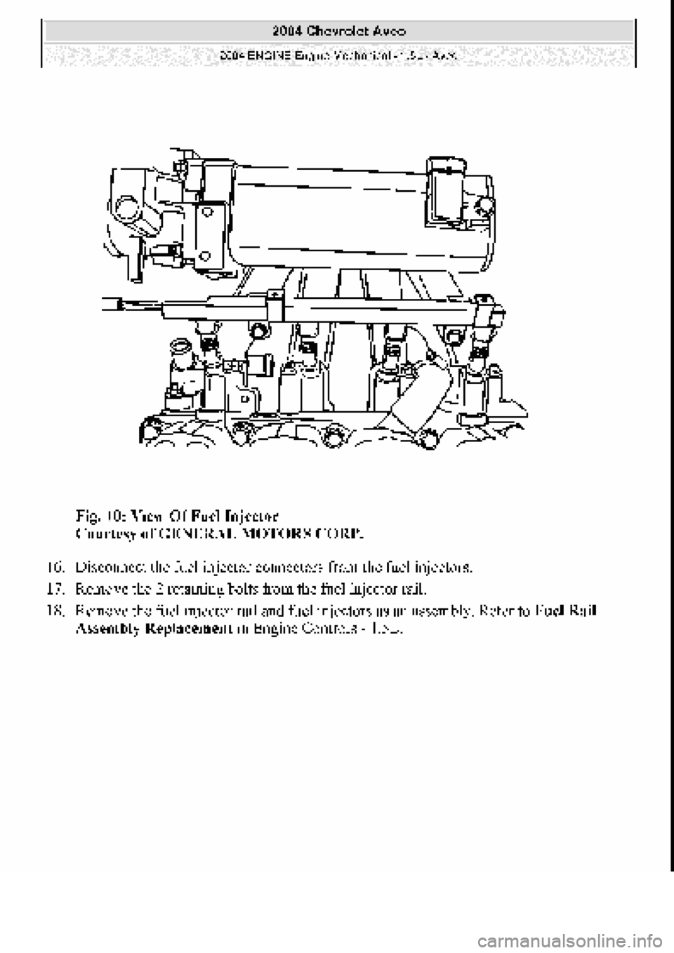 CHEVROLET AVEO 2002  Service Repair Manual 