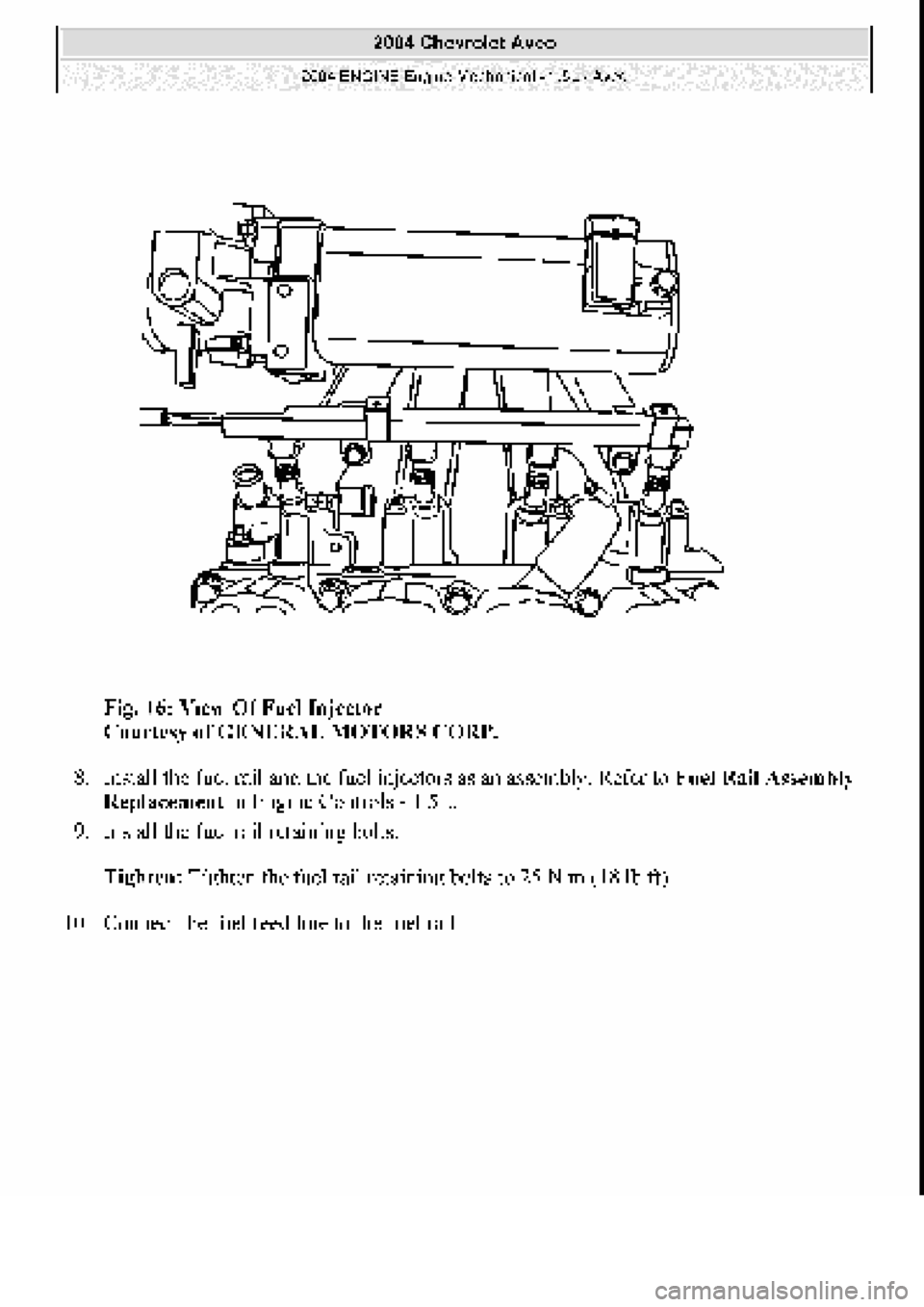 CHEVROLET AVEO 2002  Service Repair Manual 