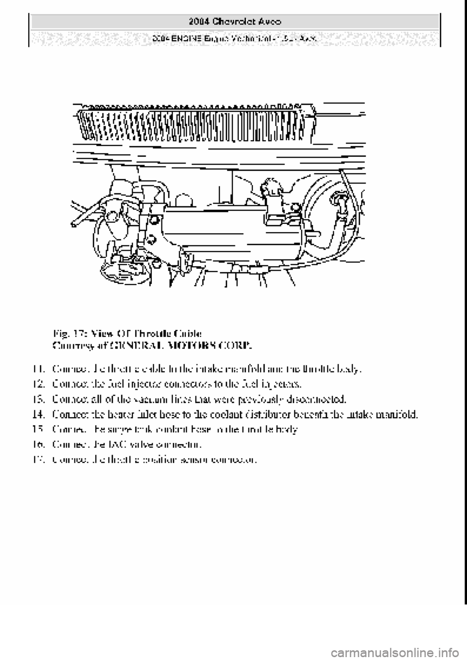 CHEVROLET AVEO 2002  Service Repair Manual 