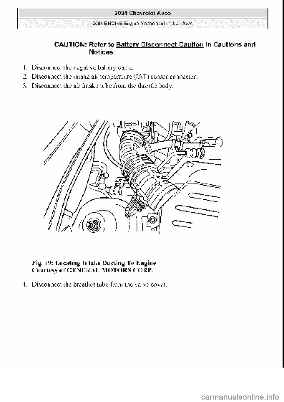 CHEVROLET AVEO 2002  Service Repair Manual 
