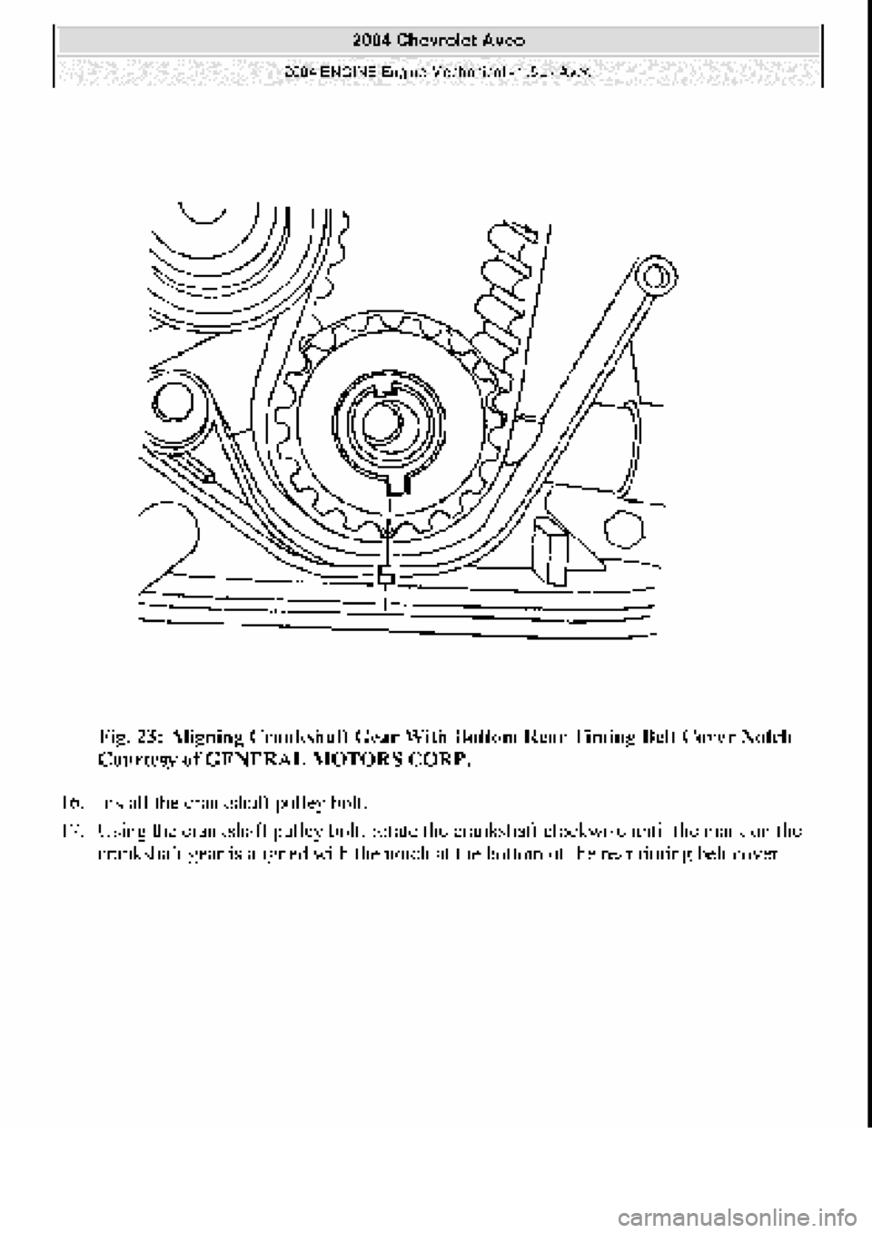 CHEVROLET AVEO 2002  Service Repair Manual 