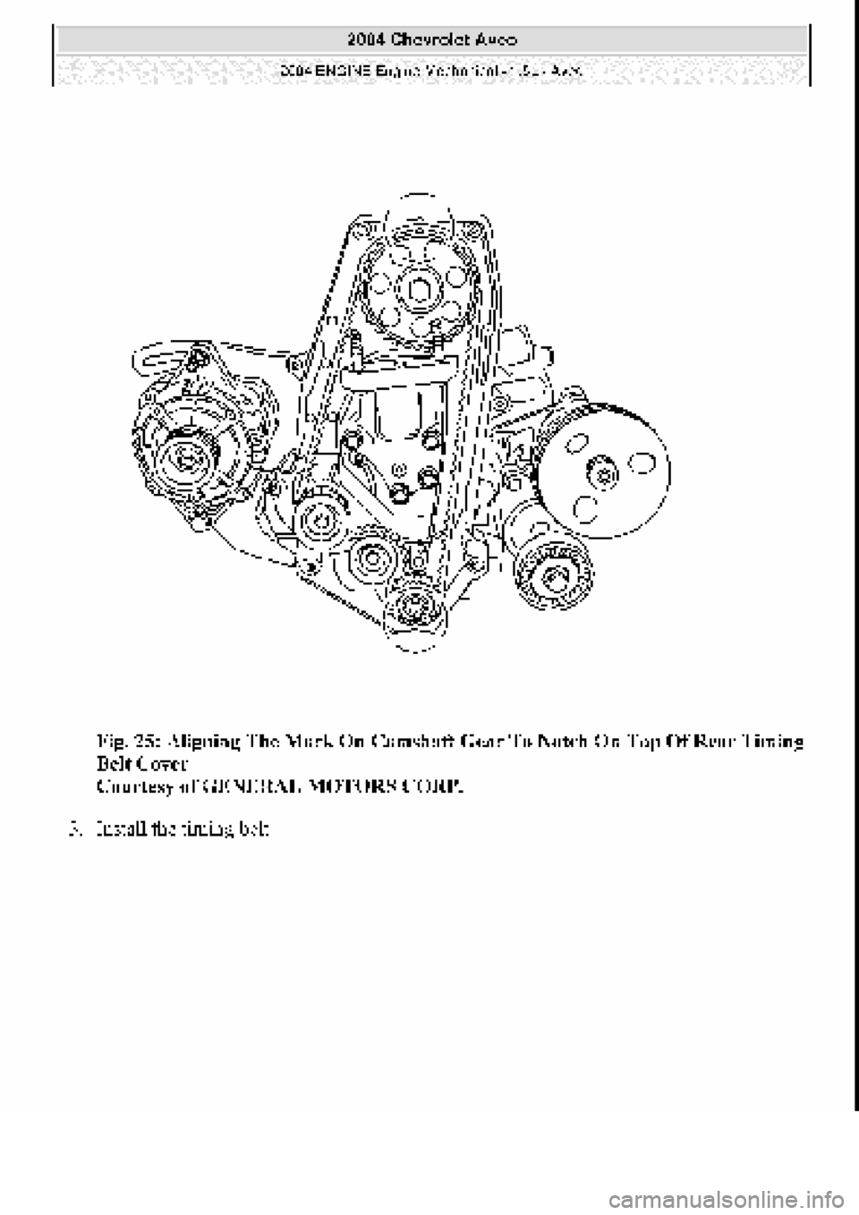 CHEVROLET AVEO 2002  Service Repair Manual 
