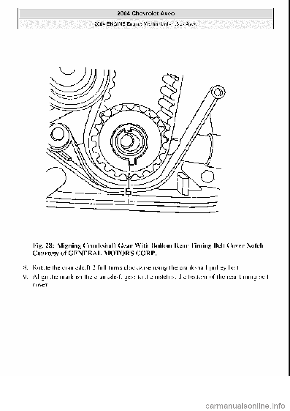 CHEVROLET AVEO 2002  Service Repair Manual 