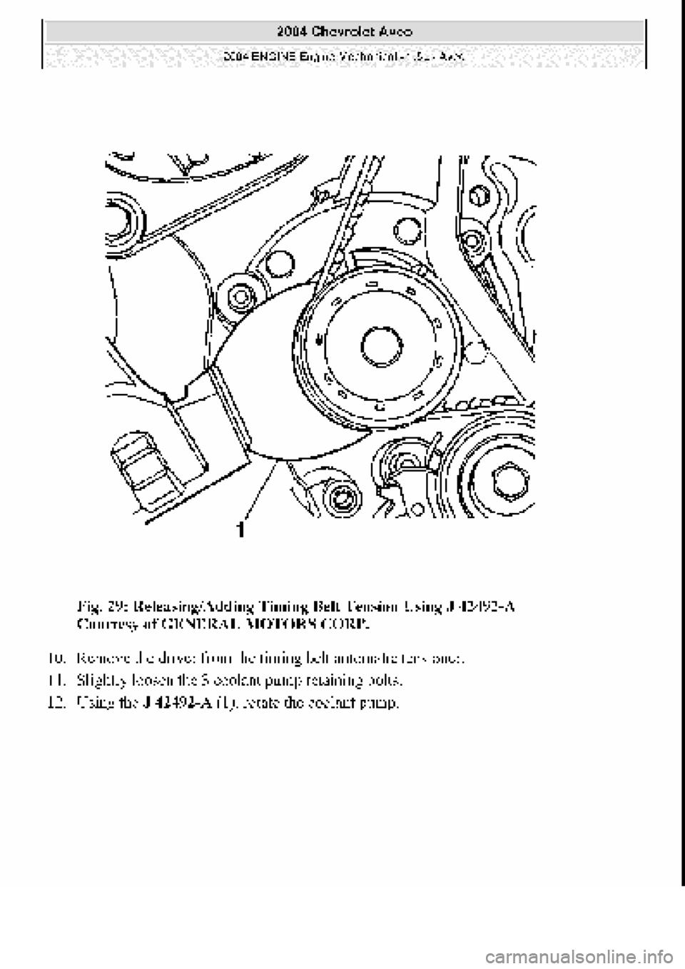 CHEVROLET AVEO 2002  Service Repair Manual 