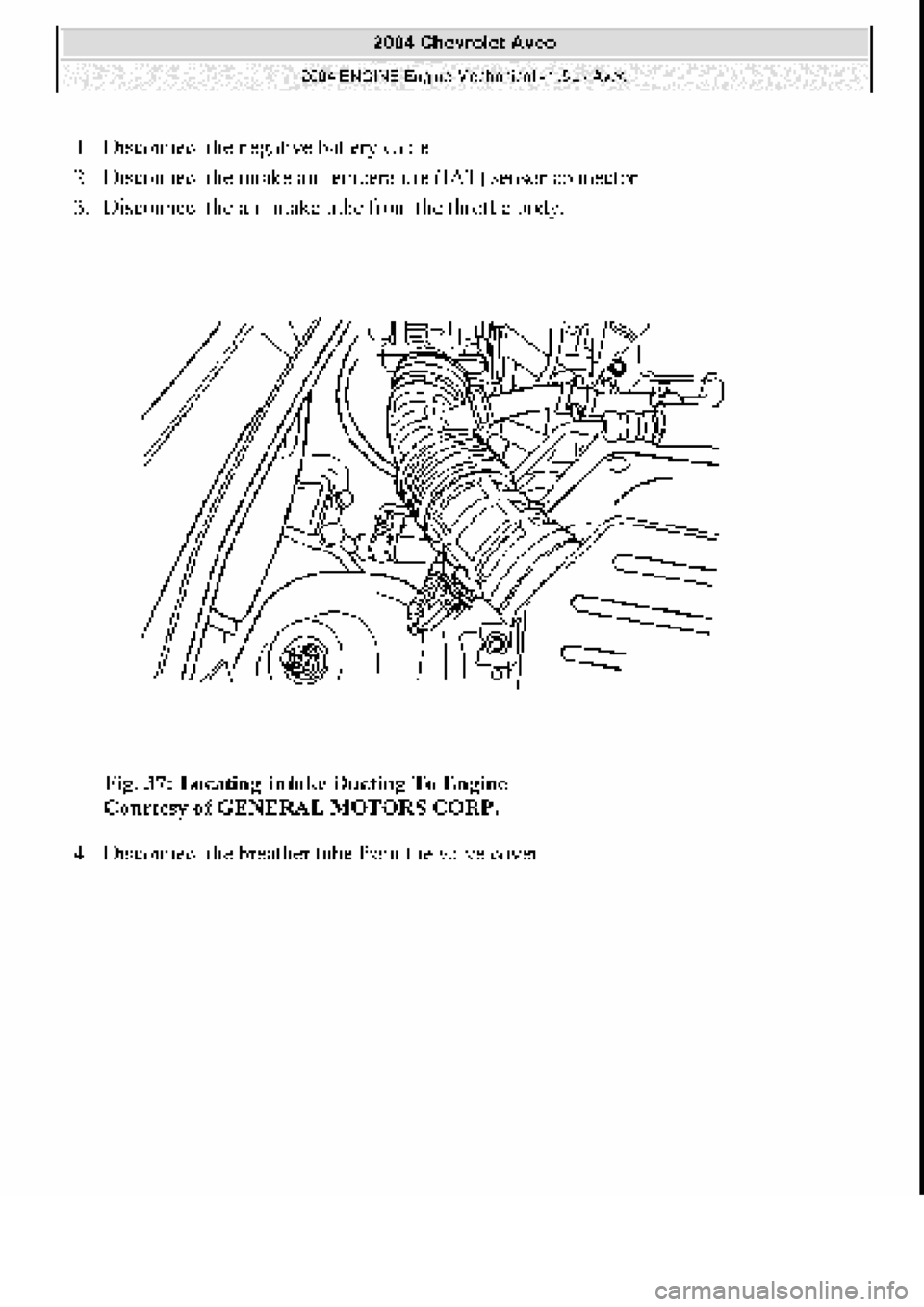 CHEVROLET AVEO 2002  Service Repair Manual 