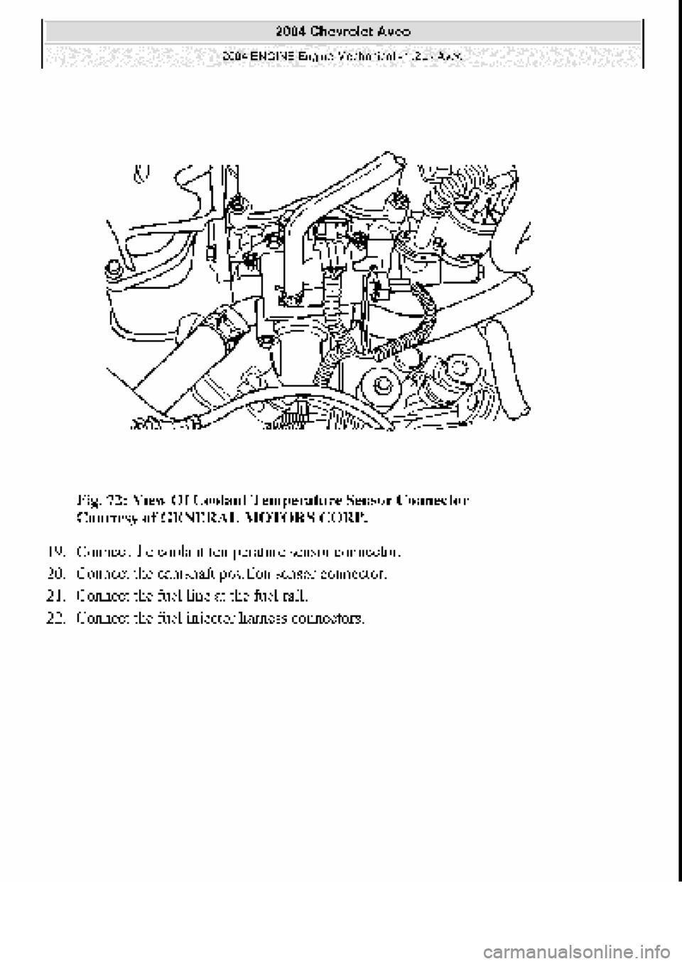 CHEVROLET AVEO 2002  Service Repair Manual 