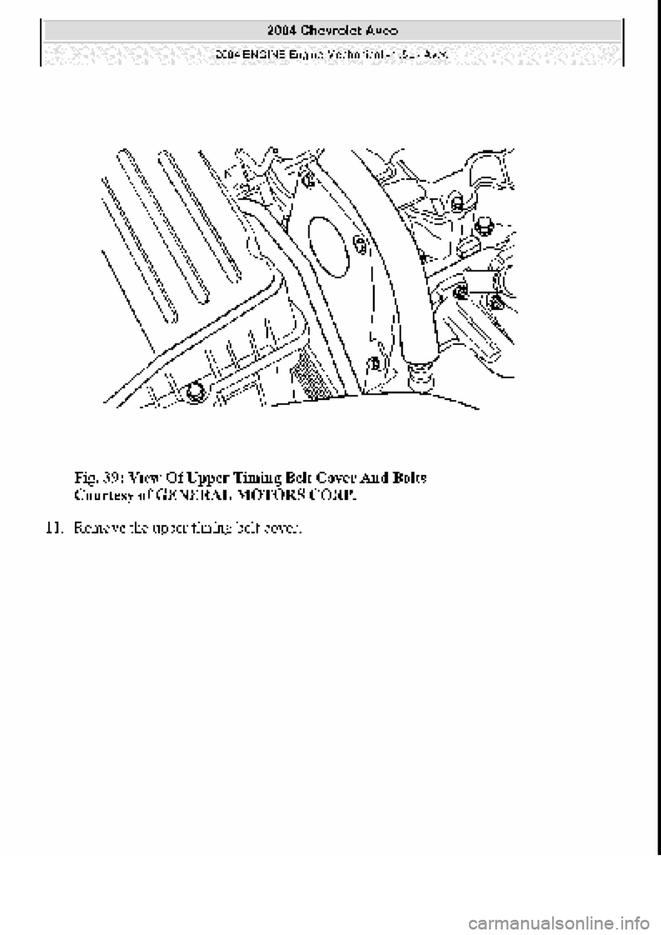 CHEVROLET AVEO 2002  Service Repair Manual 