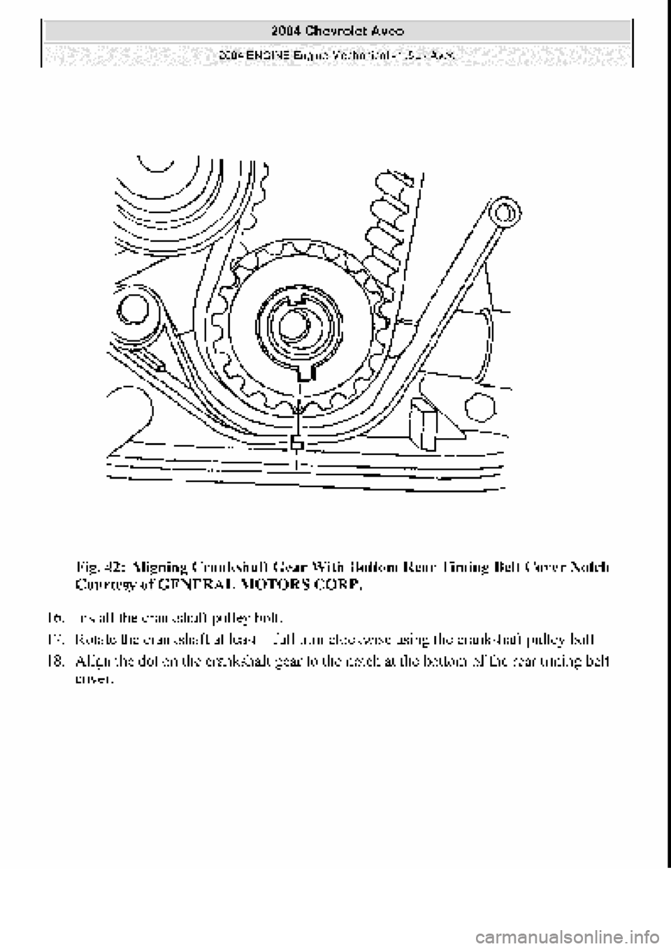 CHEVROLET AVEO 2002  Service Repair Manual 