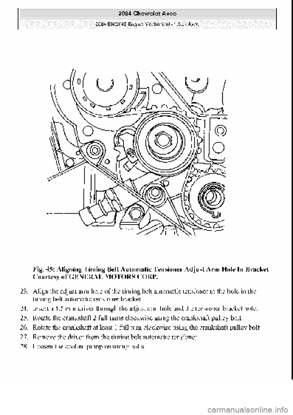 CHEVROLET AVEO 2002  Service Repair Manual 