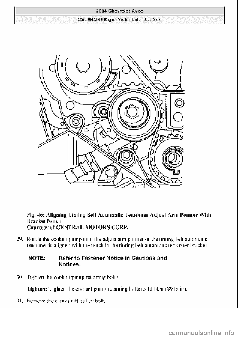 CHEVROLET AVEO 2002  Service Repair Manual 