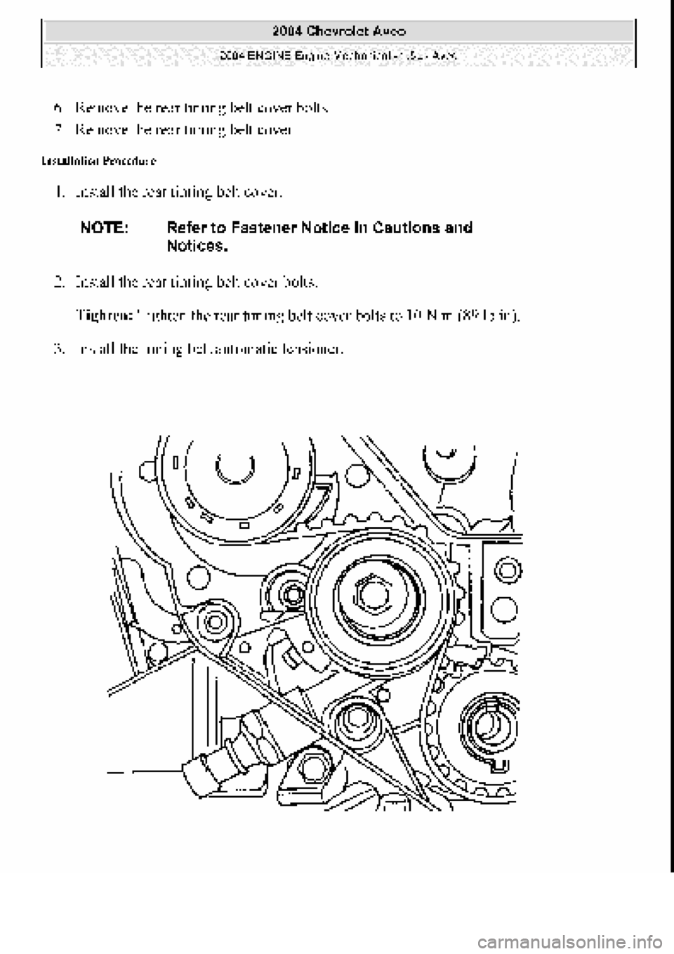 CHEVROLET AVEO 2002  Service Repair Manual 