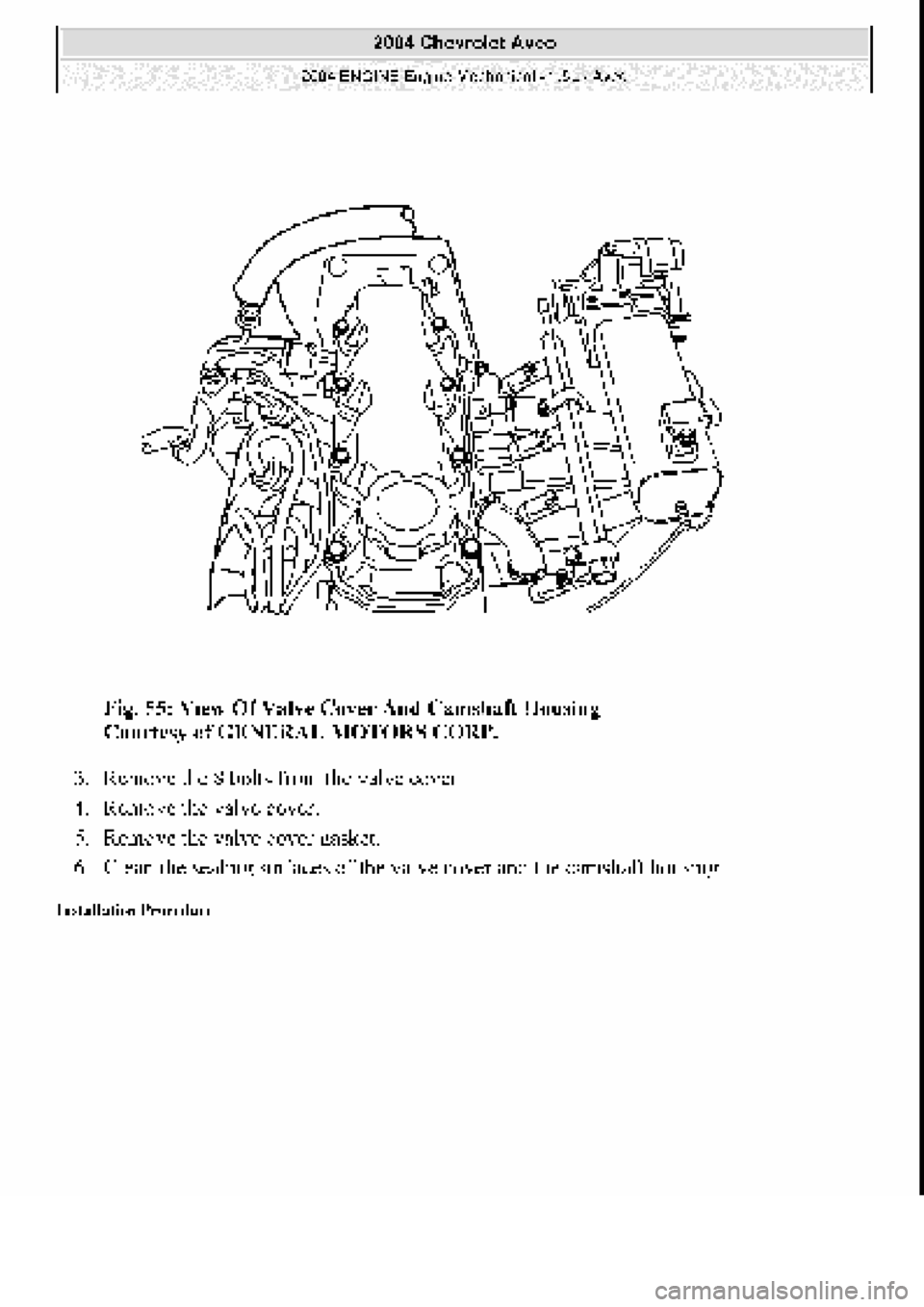 CHEVROLET AVEO 2002  Service Repair Manual 