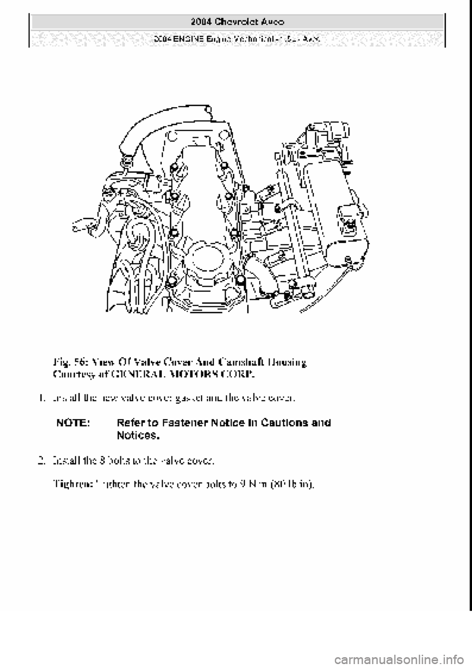 CHEVROLET AVEO 2002  Service Repair Manual 