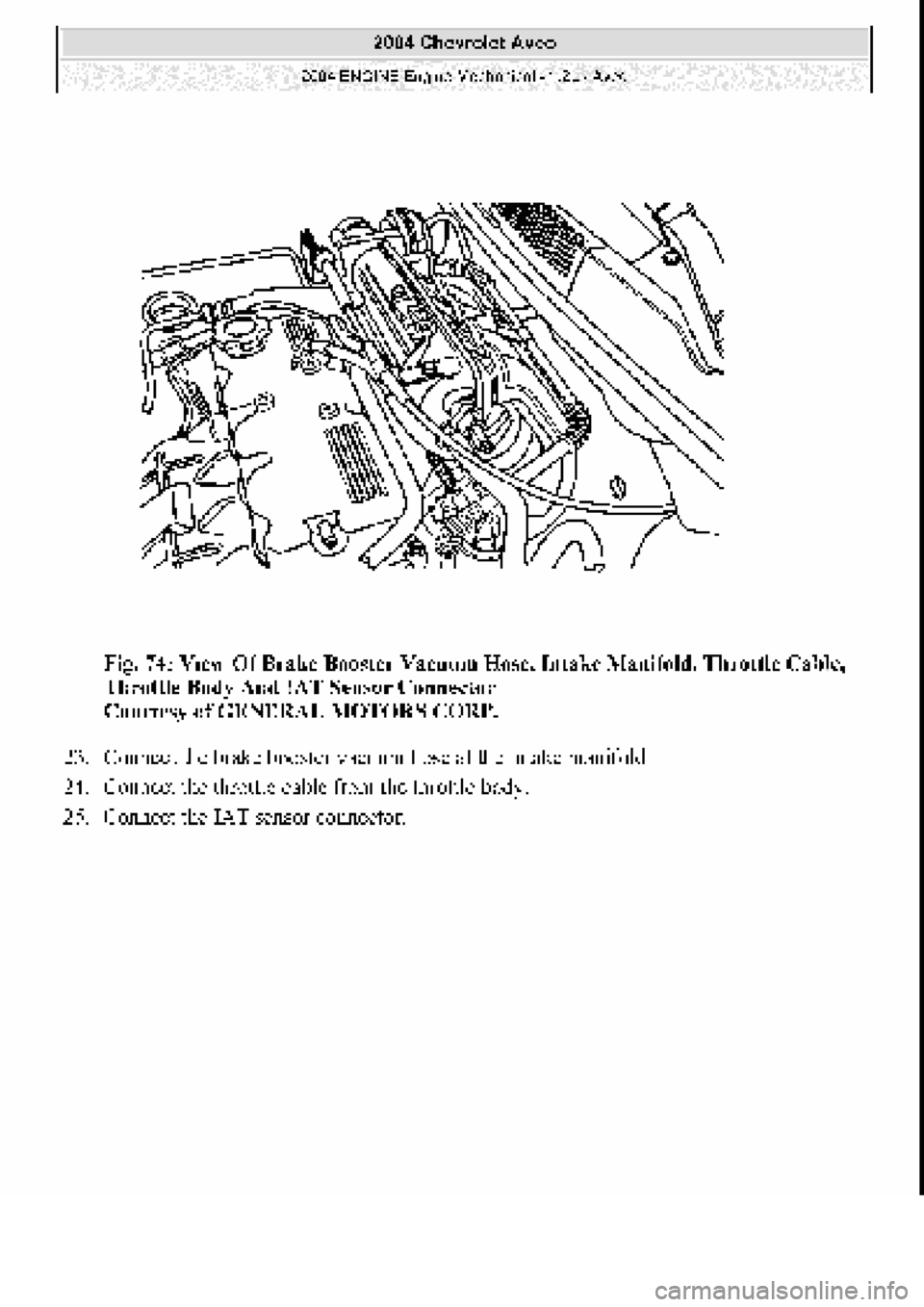 CHEVROLET AVEO 2002  Service Repair Manual 