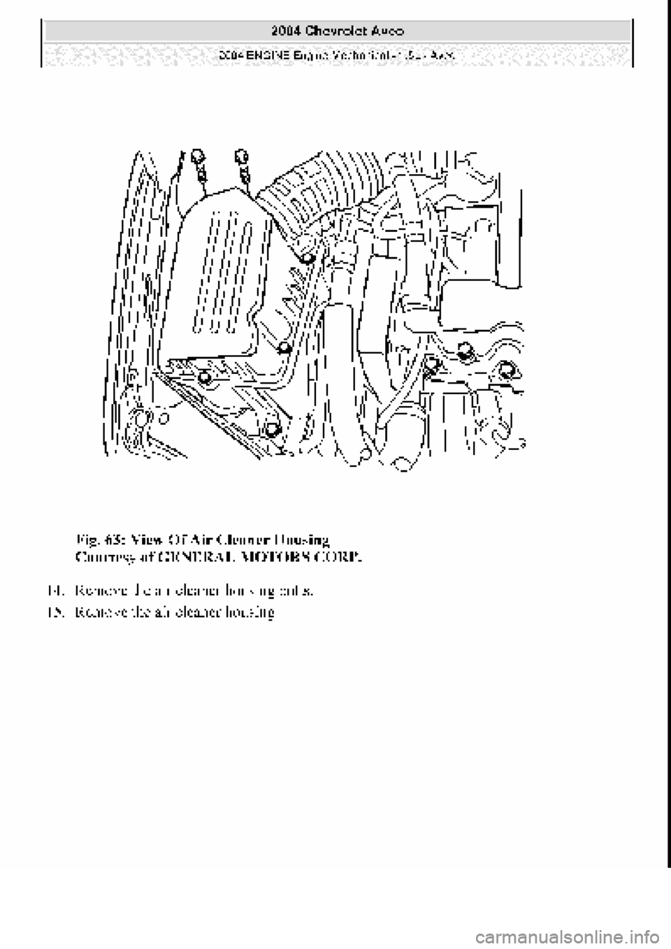 CHEVROLET AVEO 2002  Service Repair Manual 