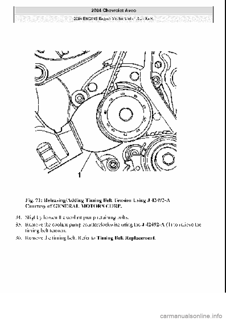 CHEVROLET AVEO 2002  Service Repair Manual 