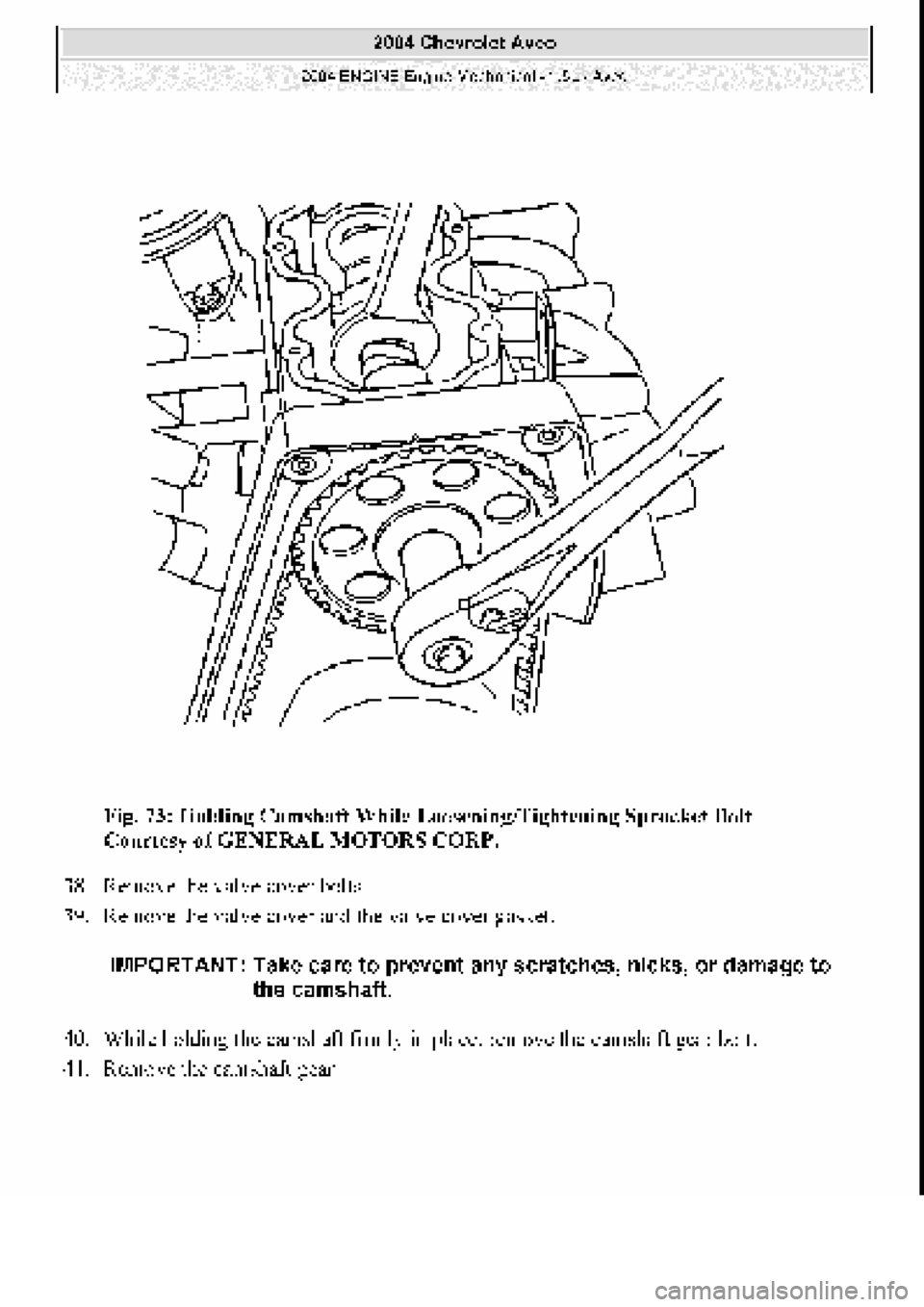 CHEVROLET AVEO 2002  Service Repair Manual 