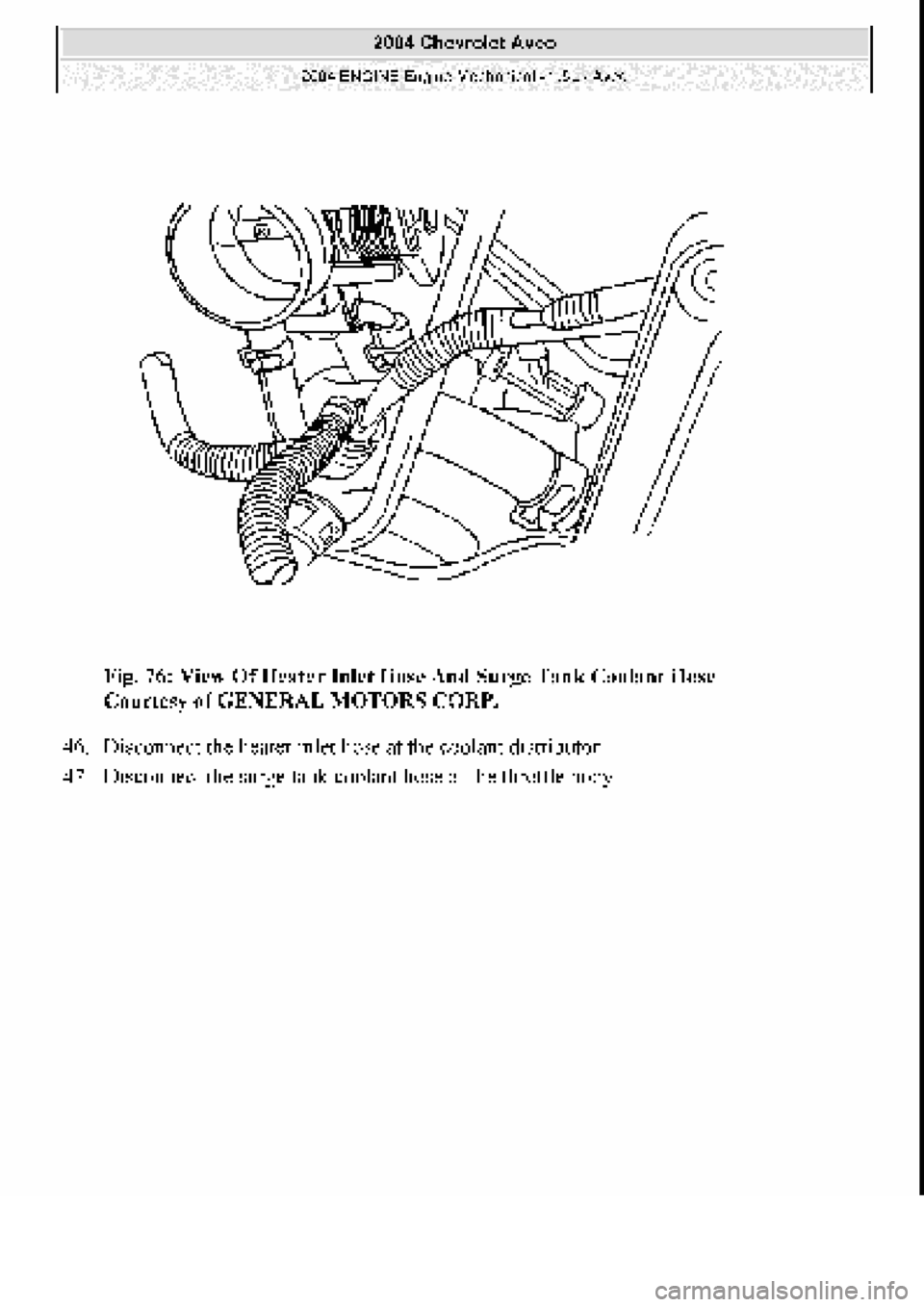 CHEVROLET AVEO 2002  Service Repair Manual 