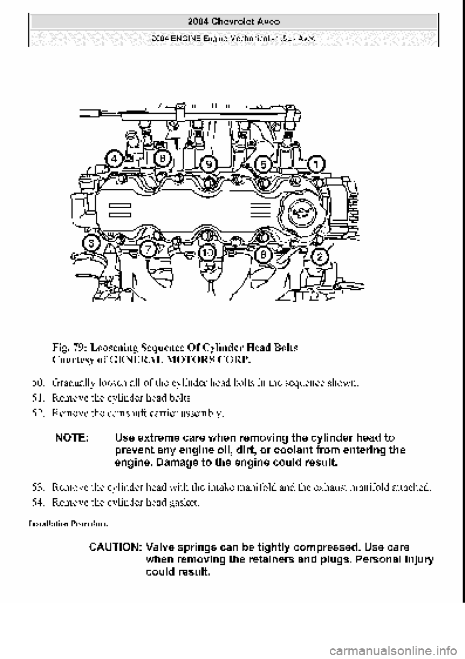 CHEVROLET AVEO 2002  Service Repair Manual 
