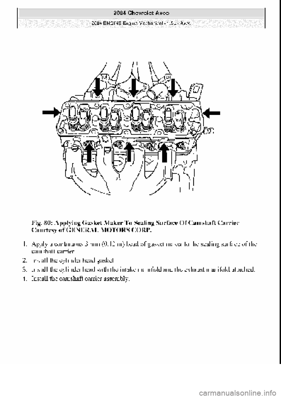 CHEVROLET AVEO 2002  Service Repair Manual 