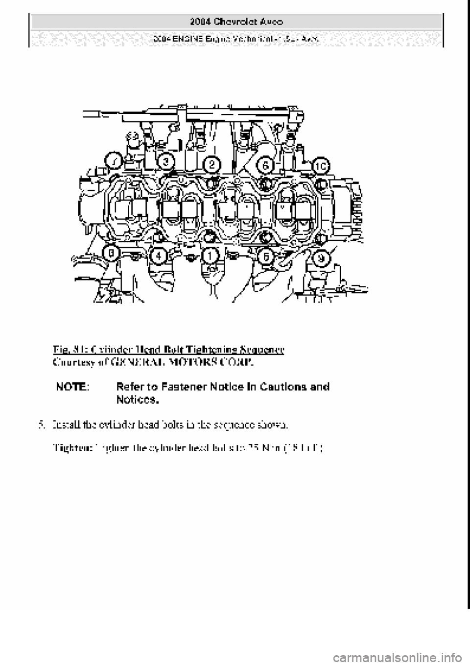CHEVROLET AVEO 2002  Service Repair Manual 