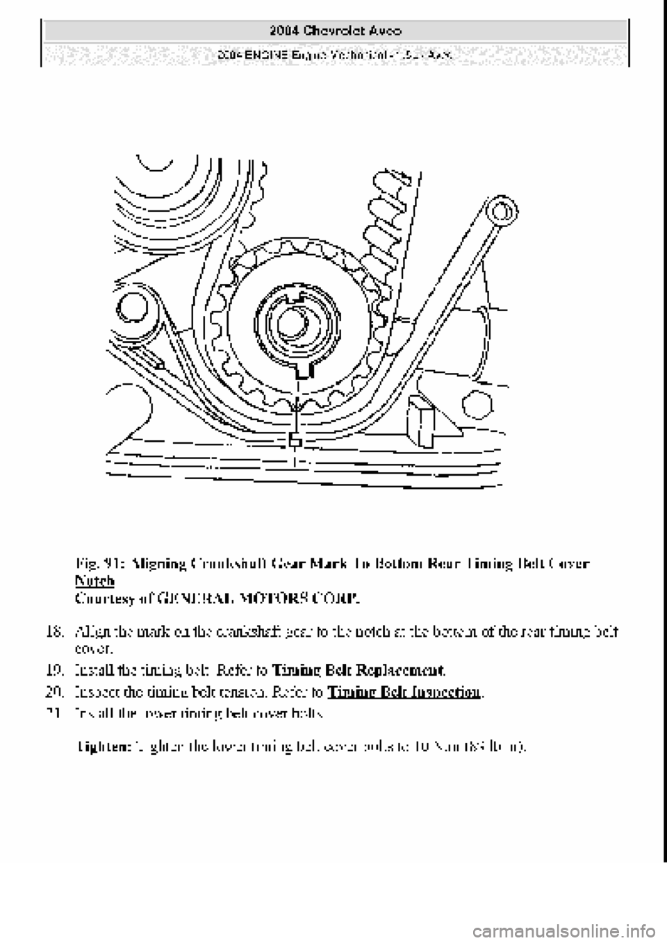 CHEVROLET AVEO 2002  Service Repair Manual 