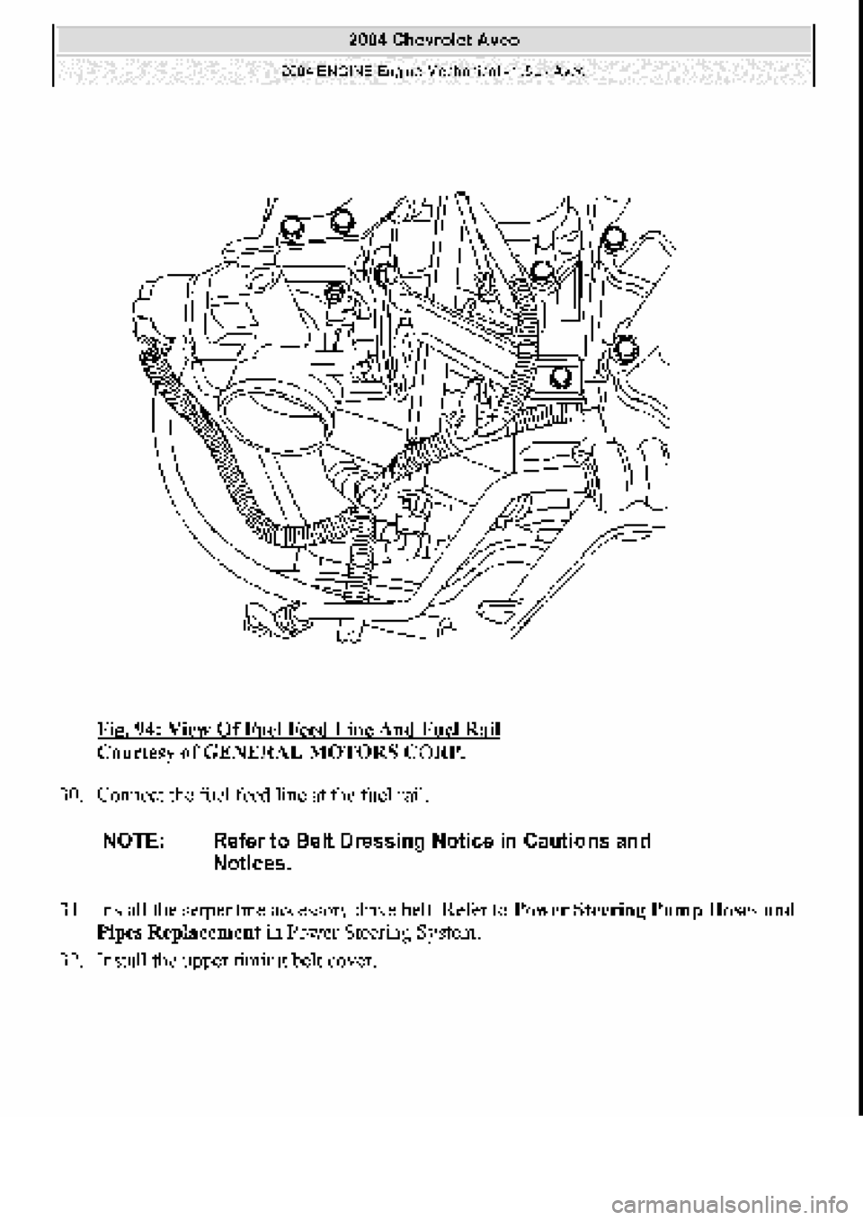 CHEVROLET AVEO 2002  Service Repair Manual 