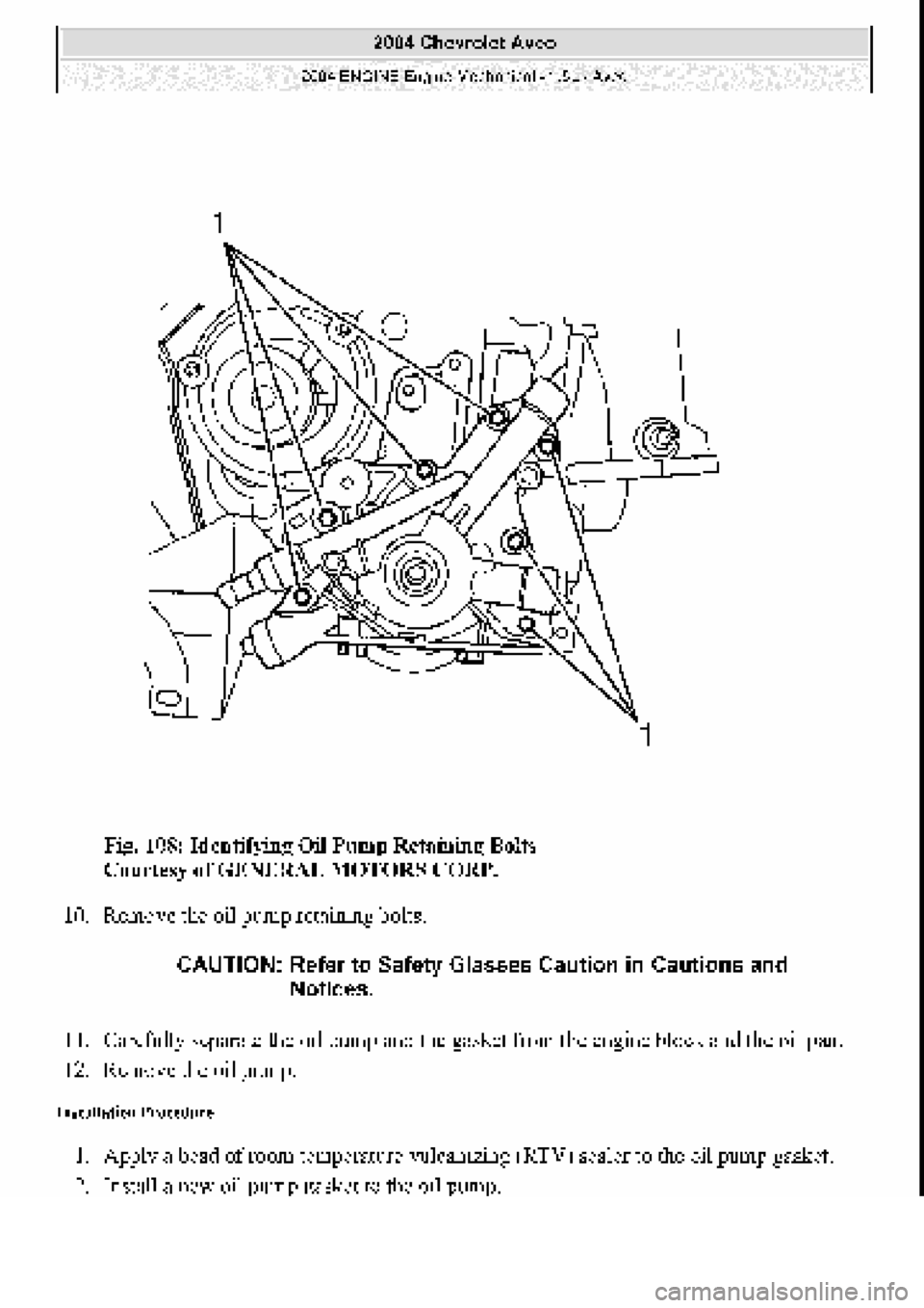 CHEVROLET AVEO 2002  Service Repair Manual 